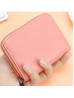 Faux Leather Solid Color Credit Card Wallet